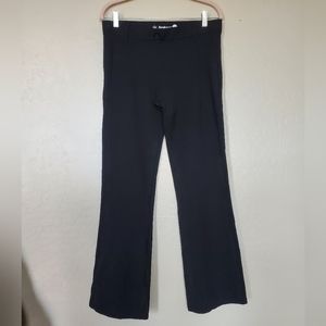 Betabrand Black Straight Leg Dress Yoga Pull On Pants Women's Size Large